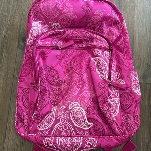 Vera Bradley Lighten Up Pink Paisley Backpack